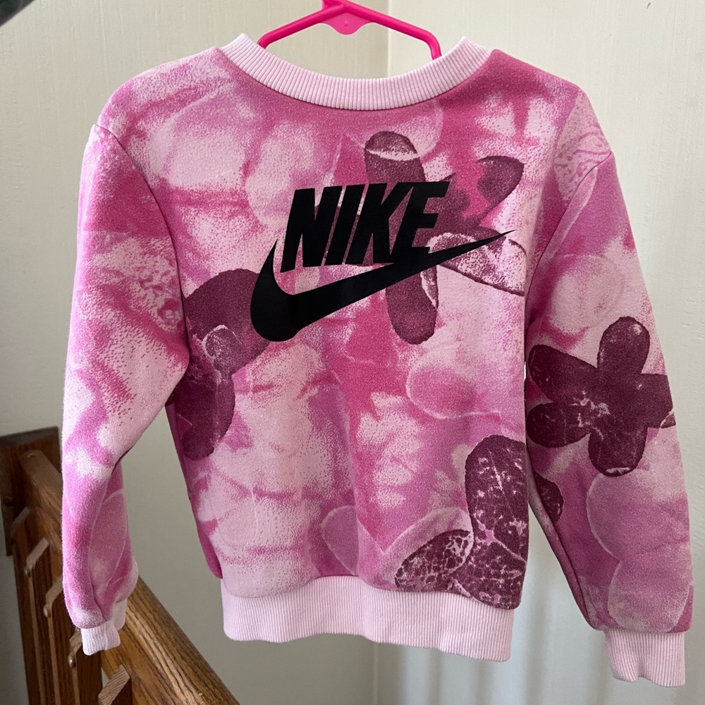 Nike Kids Pink Tie-Dye Pullover 4T